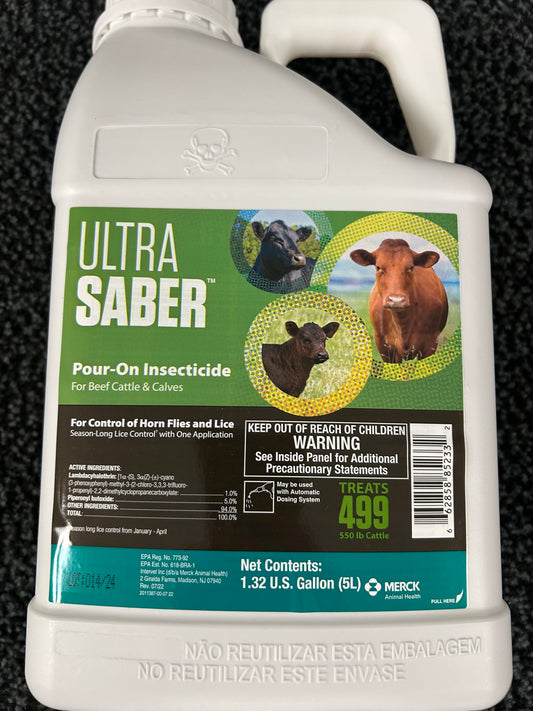 Ultra Saber Pour On Insecticide 5 Liter